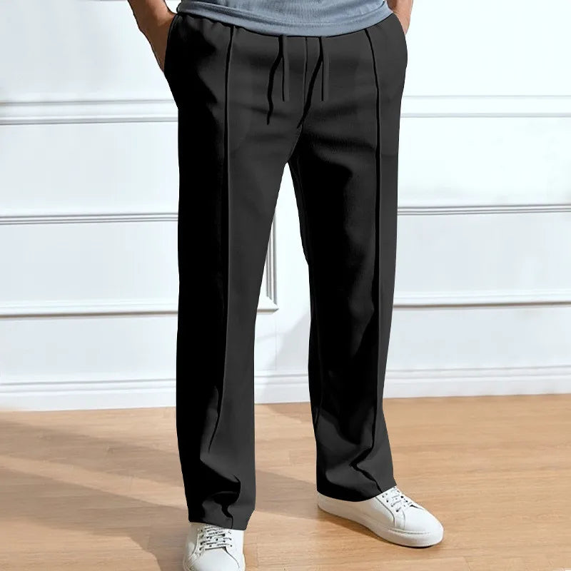 SLIM FIT DRAWSTRING TROUSERS FOR MEN