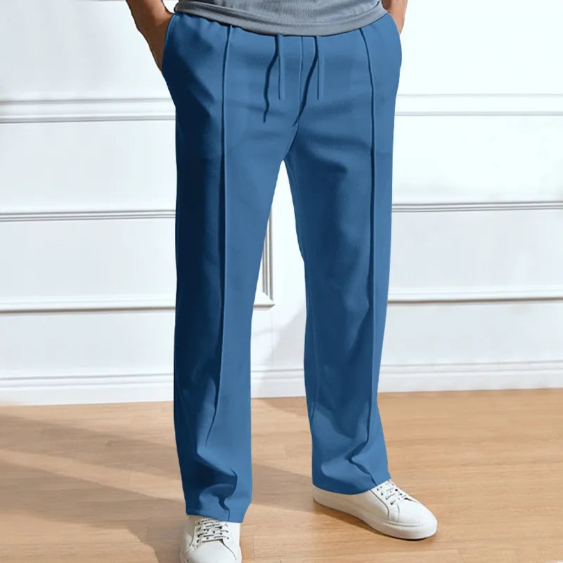 SLIM FIT DRAWSTRING TROUSERS FOR MEN