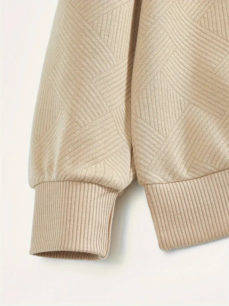 GEOMETRIC KNIT PULLOVER FOR MEN