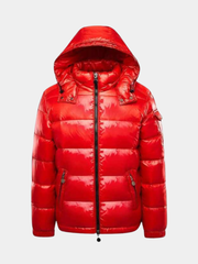 QUILTED HOODED JACKET FOR MEN