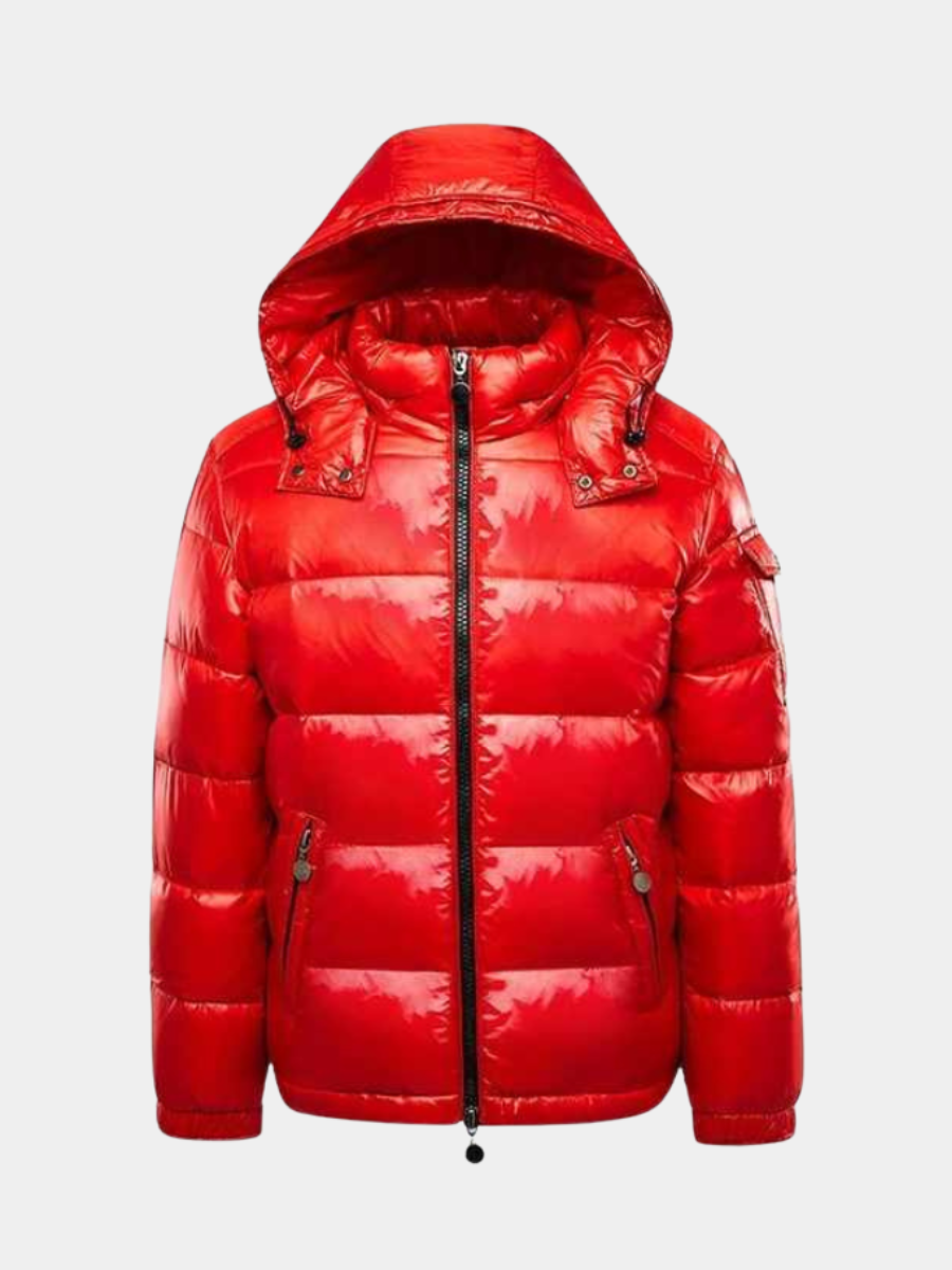 QUILTED HOODED JACKET FOR MEN