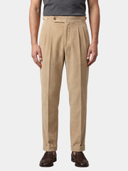 PLEATED CORDUROY TROUSERS FOR MEN