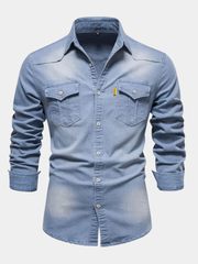 CLASSIC DENIM SHIRT FOR MEN
