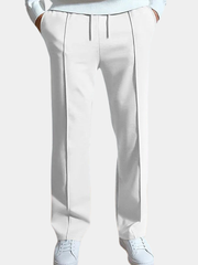 SLIM FIT DRAWSTRING TROUSERS FOR MEN