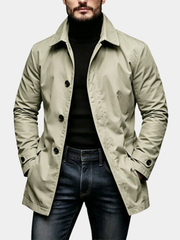 MID LENGTH BUTTON JACKET FOR MEN