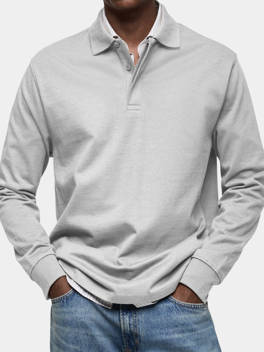 CLASSIC LONG SLEEVE POLO FOR MEN