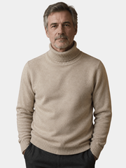 RIBBED TURTLENECK SWEATER FOR MEN