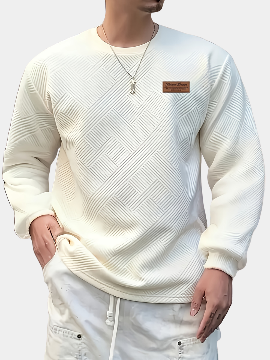 HEAVYWEIGHT JACQUARD SWEATSHIRT FOR MEN