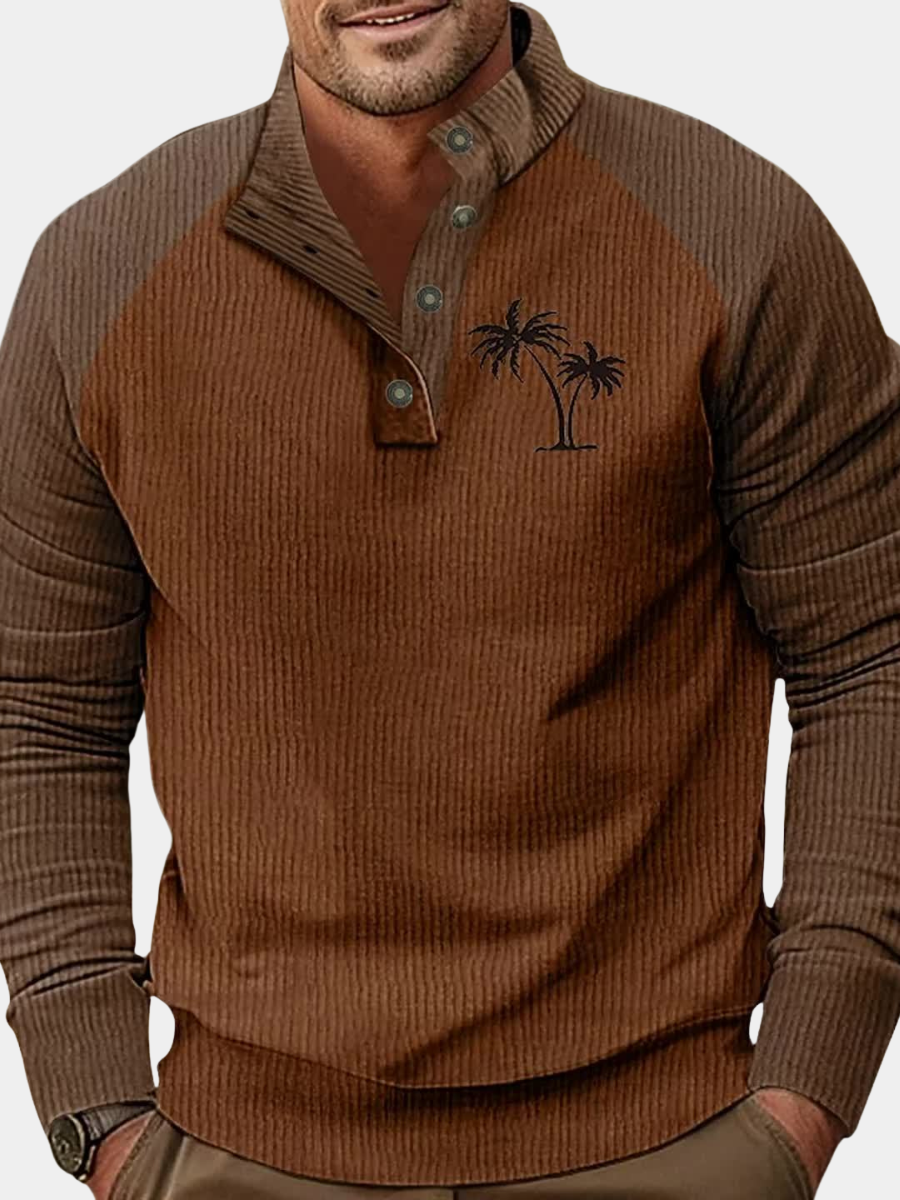 COLOR BLOCK KNIT SHIRT FOR MEN (VIP)