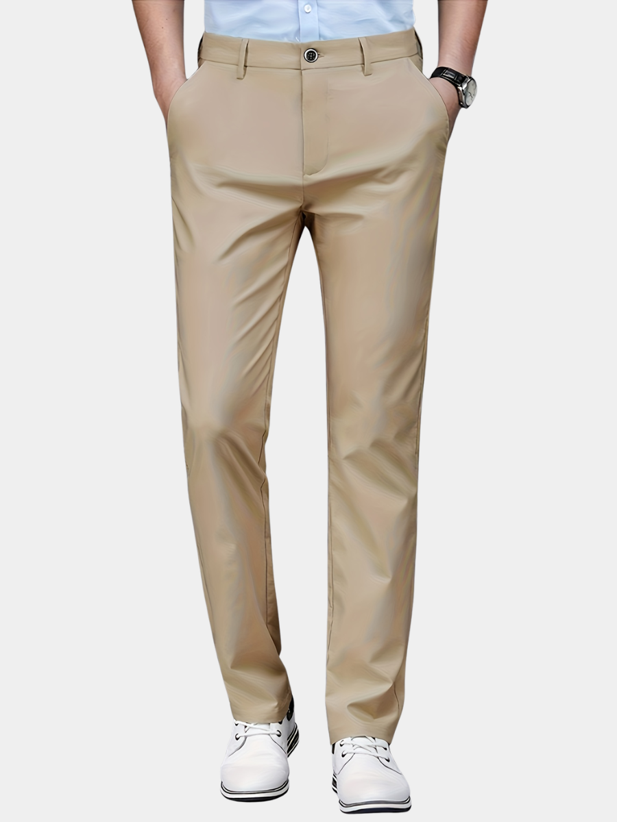 STRETCH STRAIGHT LEG TROUSERS FOR MEN