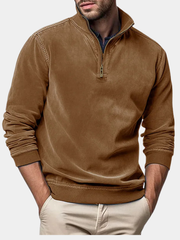 PLUSH ZIP SWEATER FOR MEN