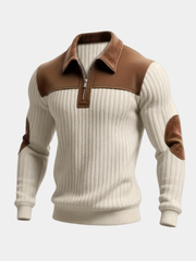 RIBBED KNIT SWEATER FOR MEN