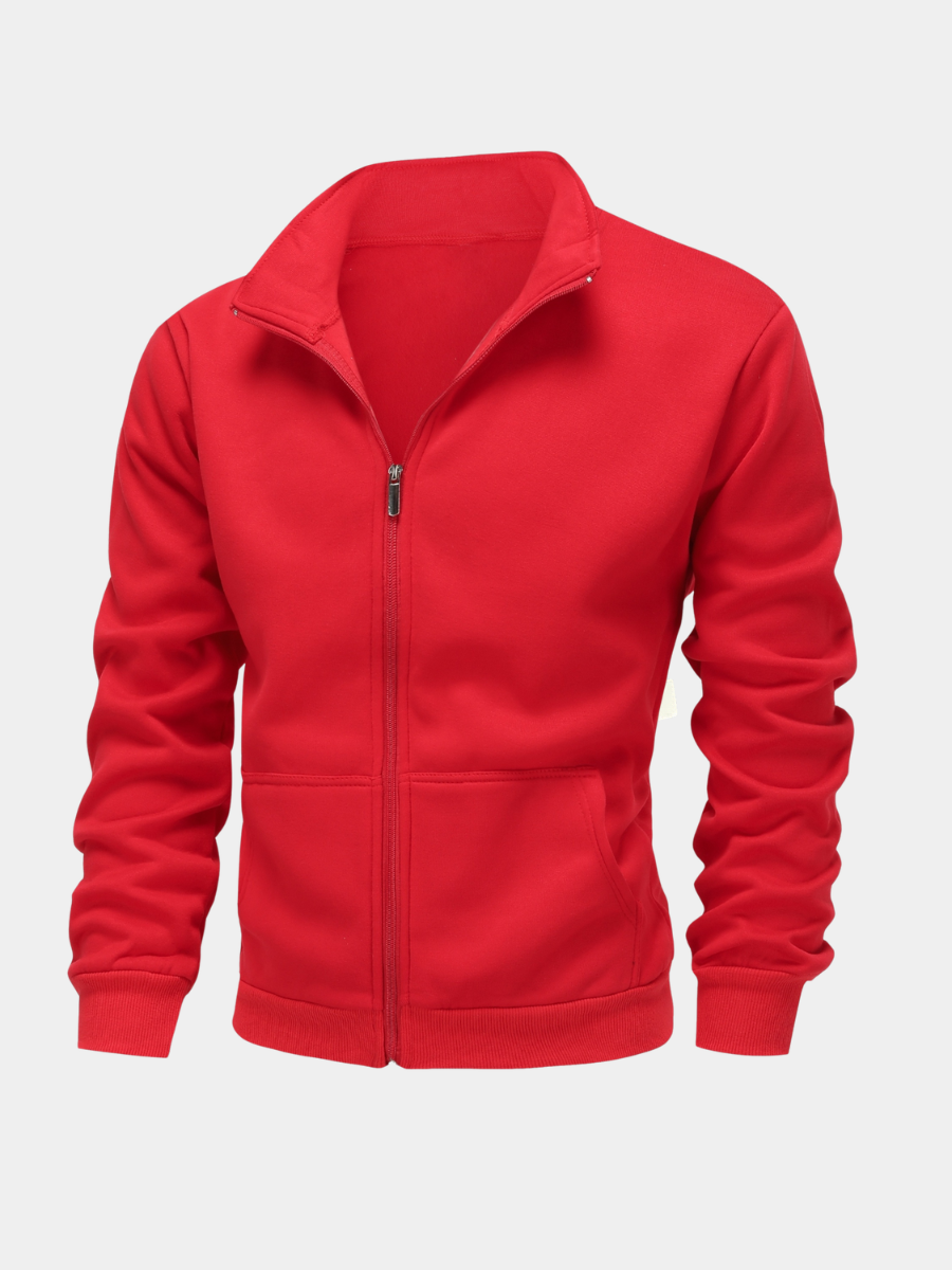 HIGH NECK ZIP HOODIE FOR MEN