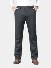 STRETCH STRAIGHT TROUSERS FOR MEN