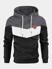 COLOR BLOCK KNIT HOODIE FOR MEN (VIP)