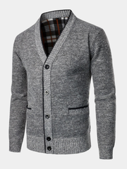 FLEECE V NECK CARDIGAN FOR MEN (VIP)
