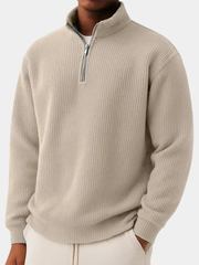 KNIT HALF ZIP SWEATER FOR MEN
