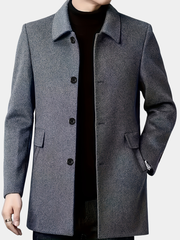 FLEECE LAPEL JACKET FOR MEN