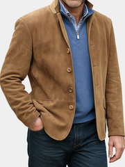 SUEDE BUTTON JACKET FOR MEN (VIP)