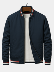 RIBBED BOMBER JACKET FOR MEN