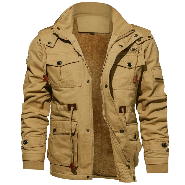 WINTER JACKET WITH SHERPA LINING FOR MEN