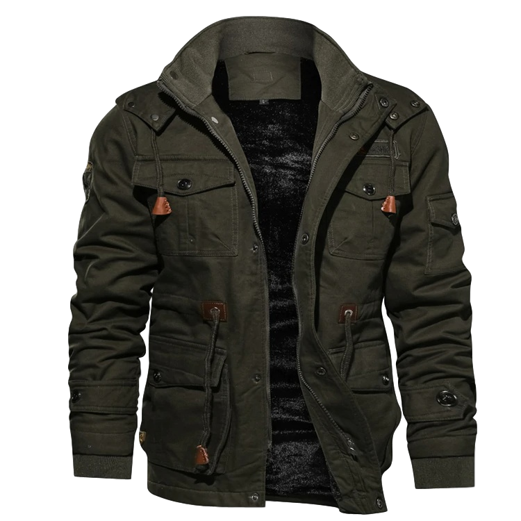 WINTER JACKET WITH SHERPA LINING FOR MEN