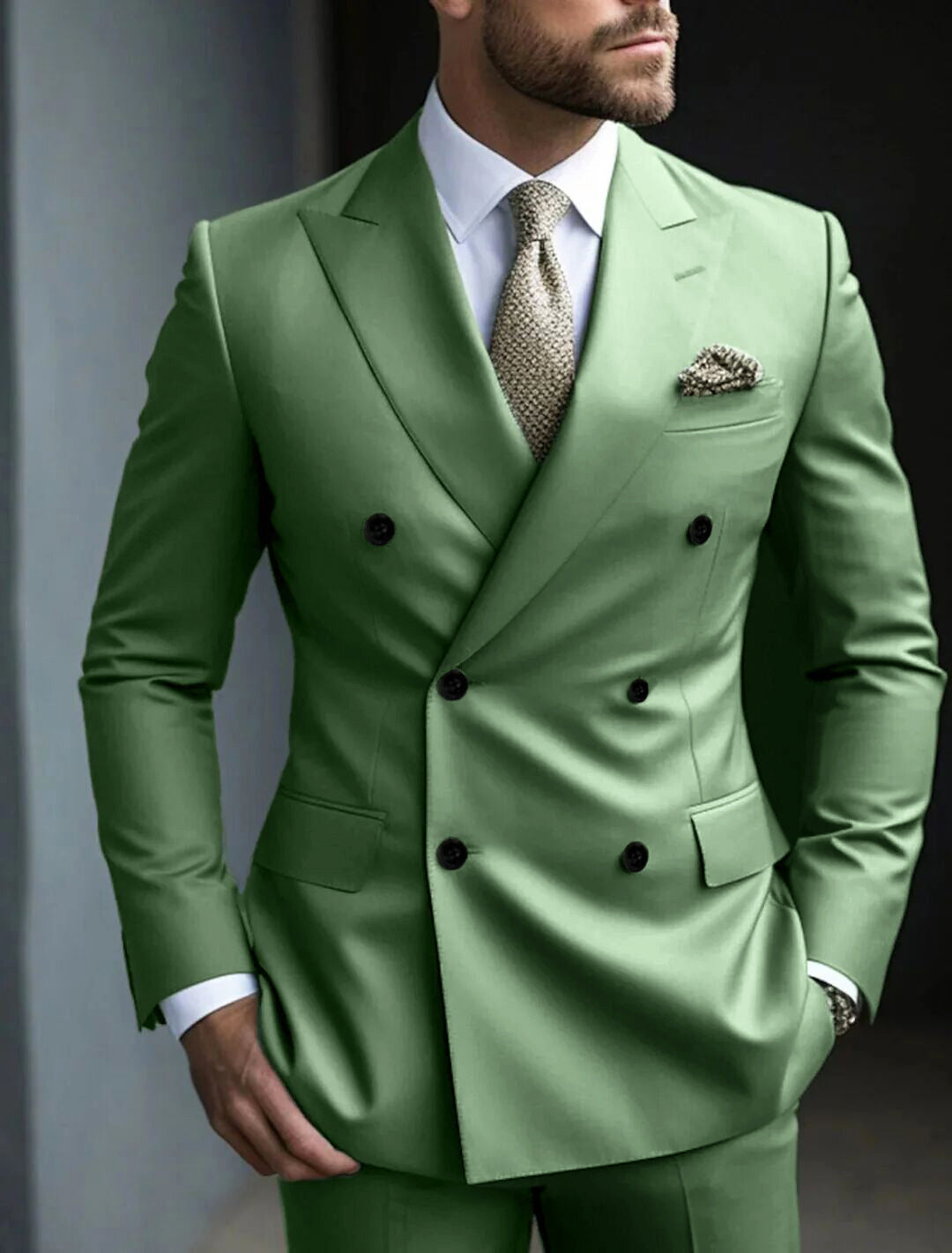 DOUBLE BREASTED SUIT FOR MEN