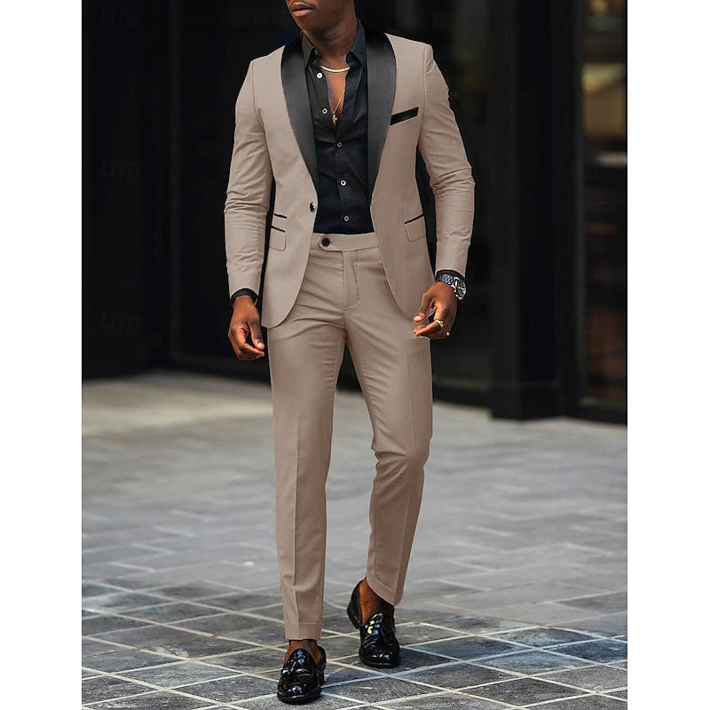 SINGLE BUTTON SUIT FOR MEN