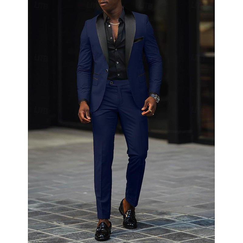 SINGLE BUTTON SUIT FOR MEN