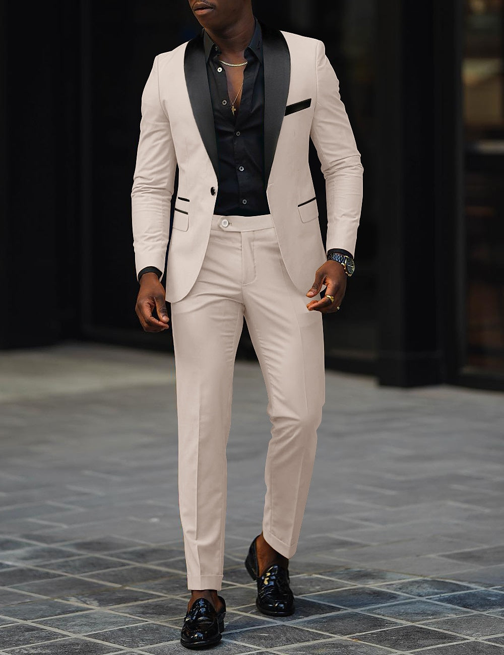 SINGLE BUTTON SUIT FOR MEN