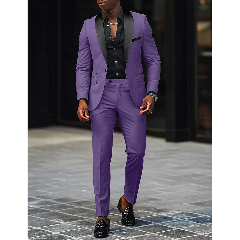SINGLE BUTTON SUIT FOR MEN
