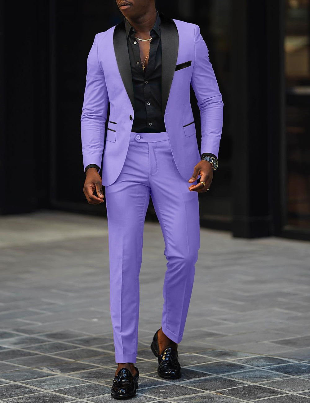 SINGLE BUTTON SUIT FOR MEN