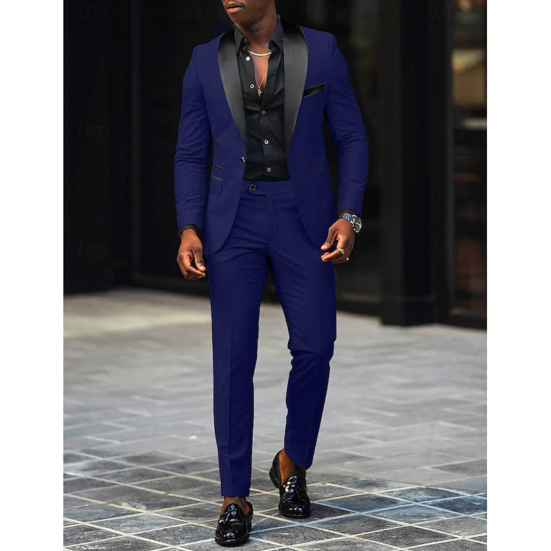 SINGLE BUTTON SUIT FOR MEN