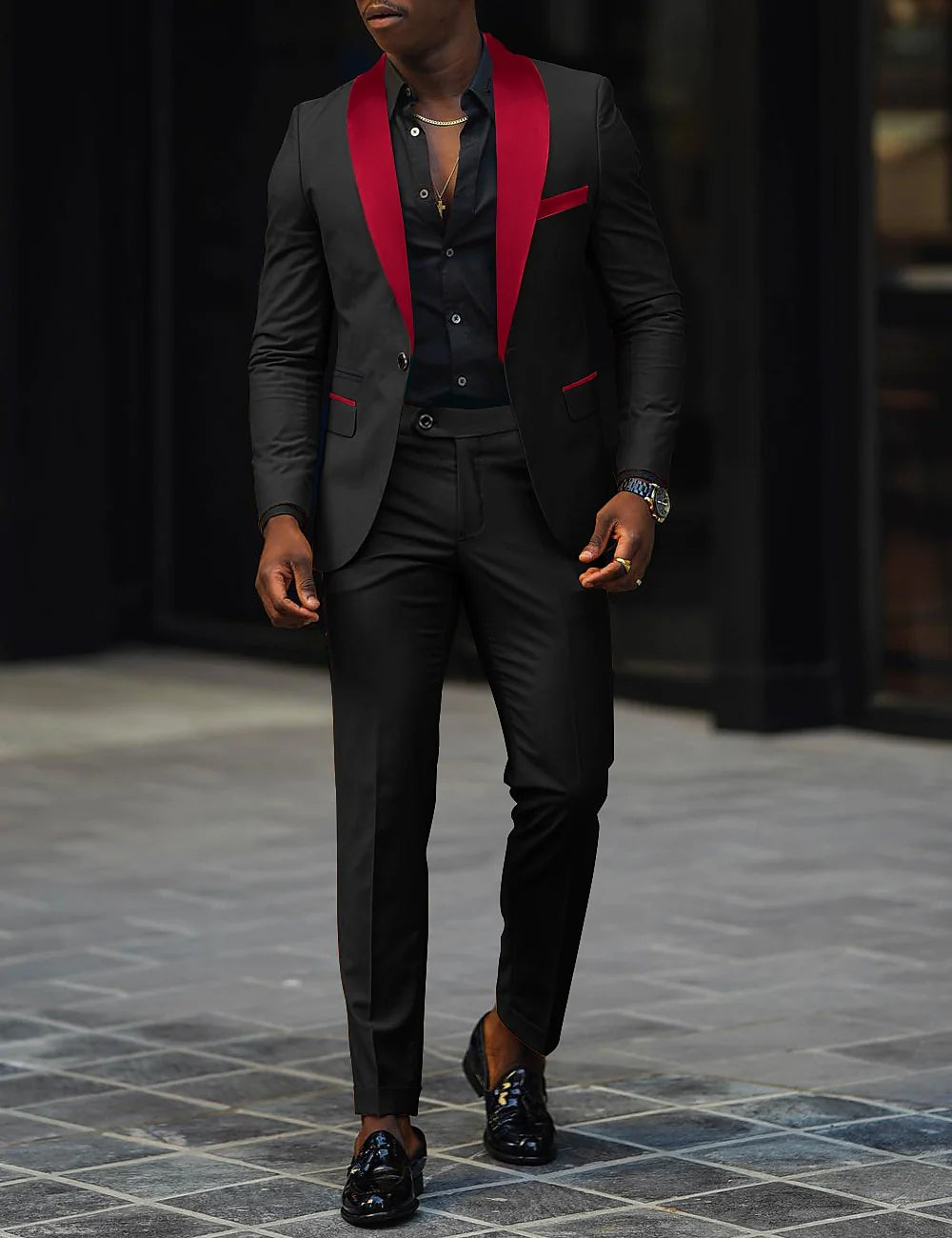SINGLE BUTTON SUIT FOR MEN