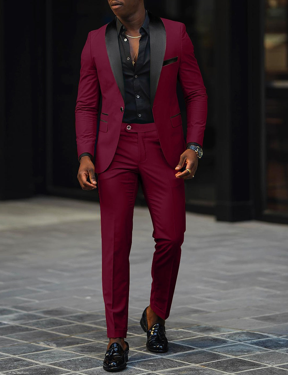 SINGLE BUTTON SUIT FOR MEN