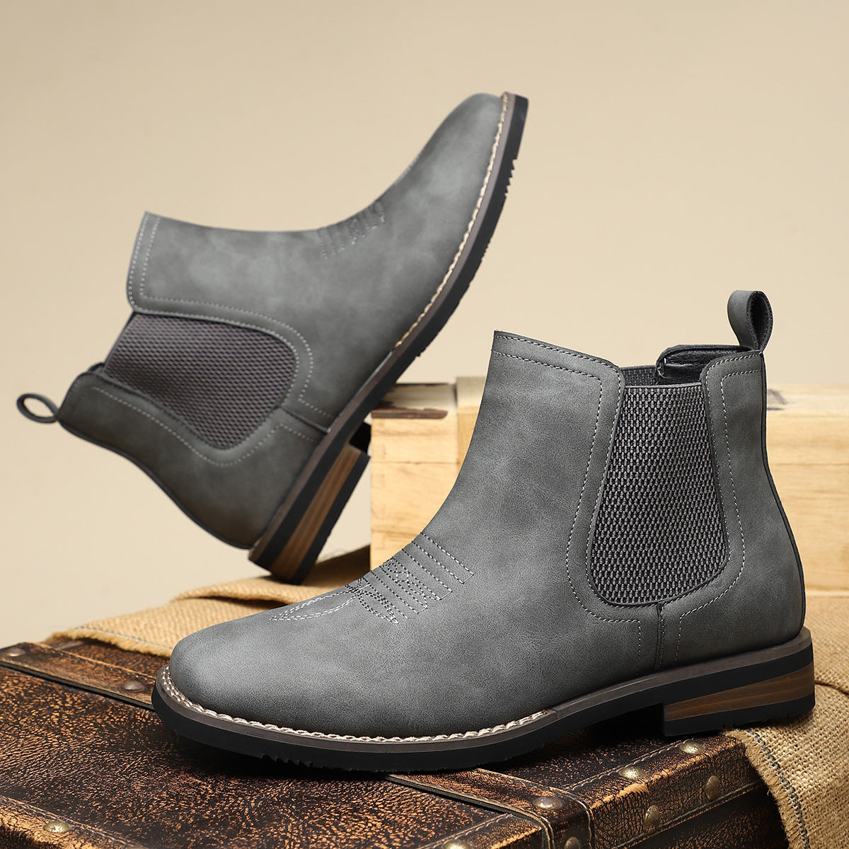 HARRISON OF CALIFORNIA | CLASSIC LEATHER MEN'S BOOTS