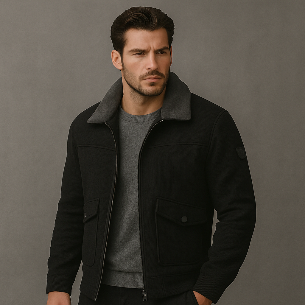 HARRISON OF CALIFORNIA | MEN'S JACKET WITH FAUX FUR