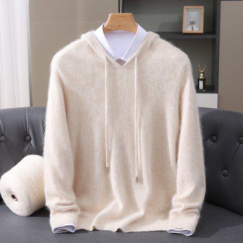 WOOL BLEND HOODIE FOR MEN