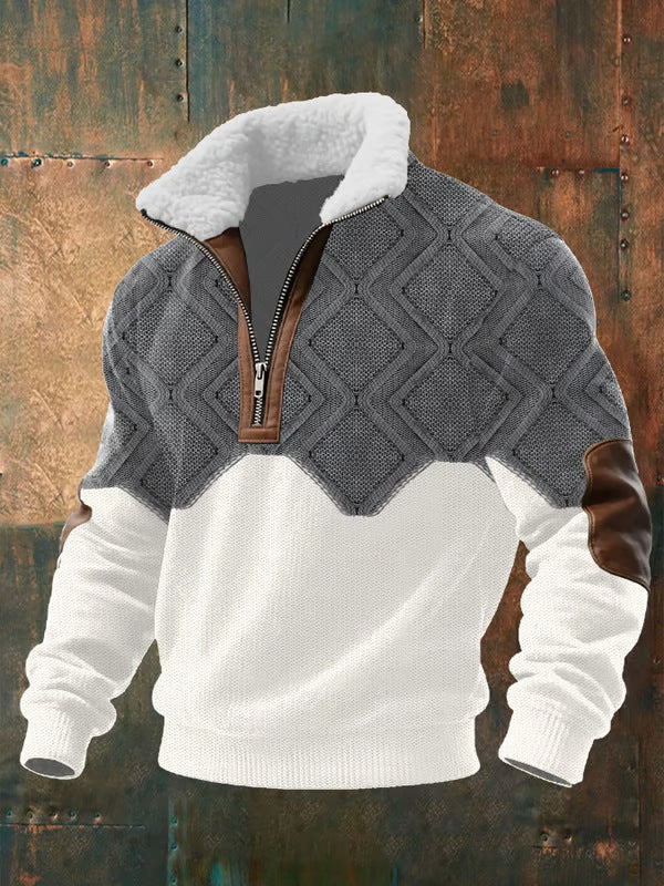 HARRISON OF CALIFORNIA | HIGH COLLAR FLEECE SWEATER