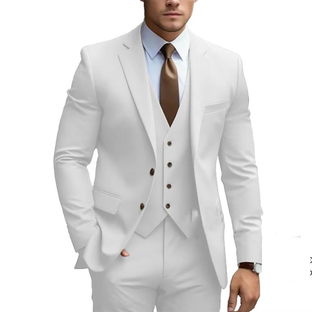 SLIM FIT THREE-PIECE SUIT FOR MEN