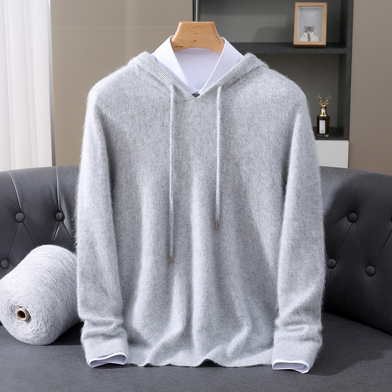 WOOL BLEND HOODIE FOR MEN