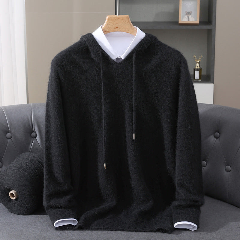 WOOL BLEND HOODIE FOR MEN