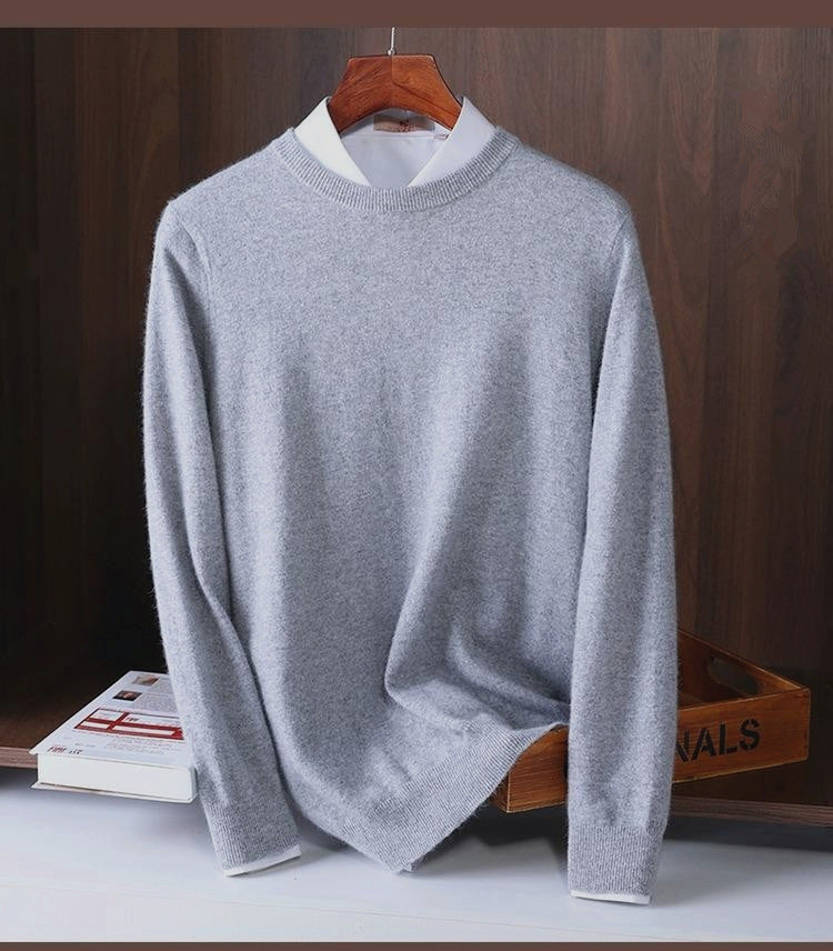RIBBED CREW NECK SWEATER FOR MEN (VIP)