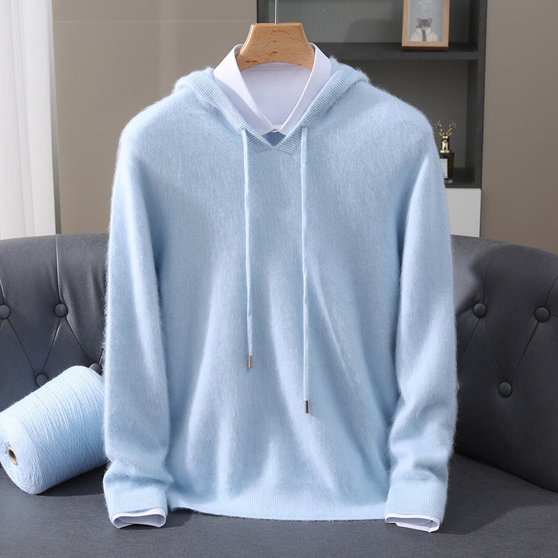 WOOL BLEND HOODIE FOR MEN