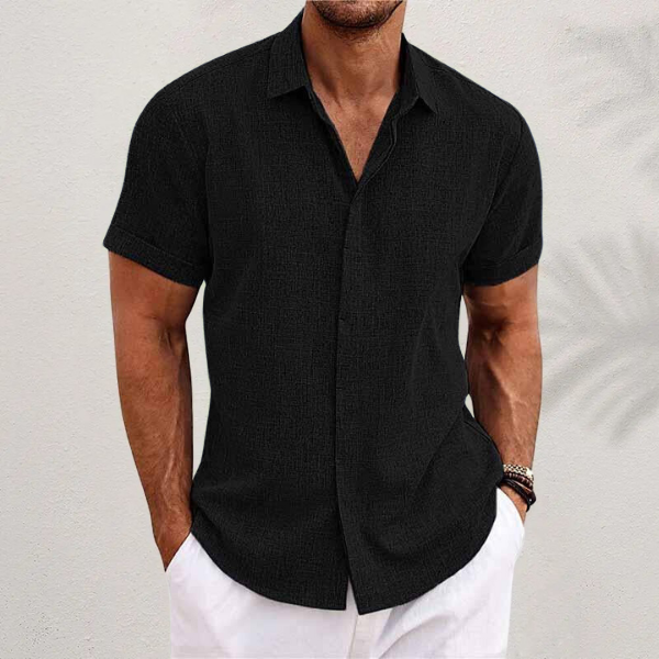 STRUCTURED SHORT SLEEVE SHIRT FOR MEN