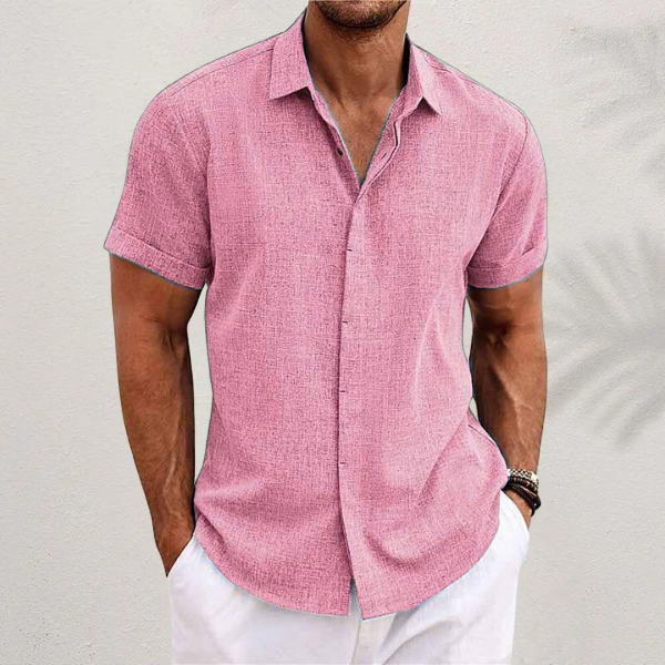 STRUCTURED SHORT SLEEVE SHIRT FOR MEN