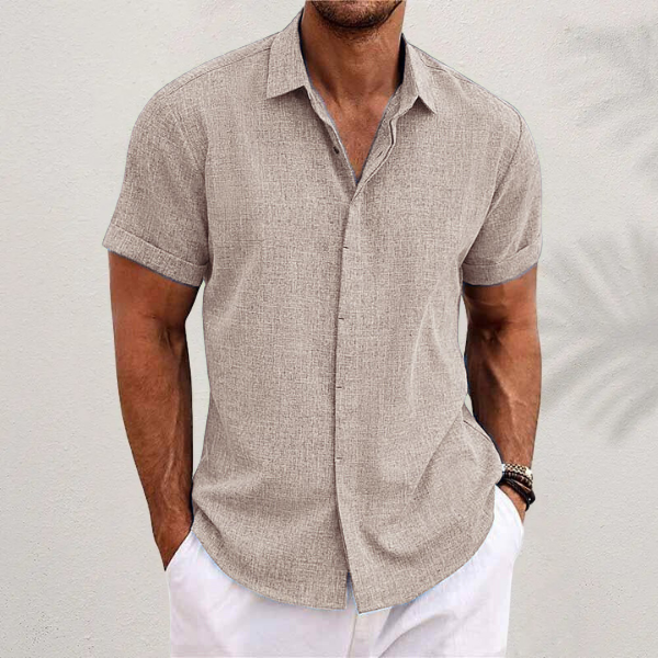 STRUCTURED SHORT SLEEVE SHIRT FOR MEN