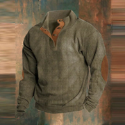 HARRISON OF CALIFORNIA | CASUAL SWEATSHIRT WITH HIGH COLLAR AND LONG SLEEVES