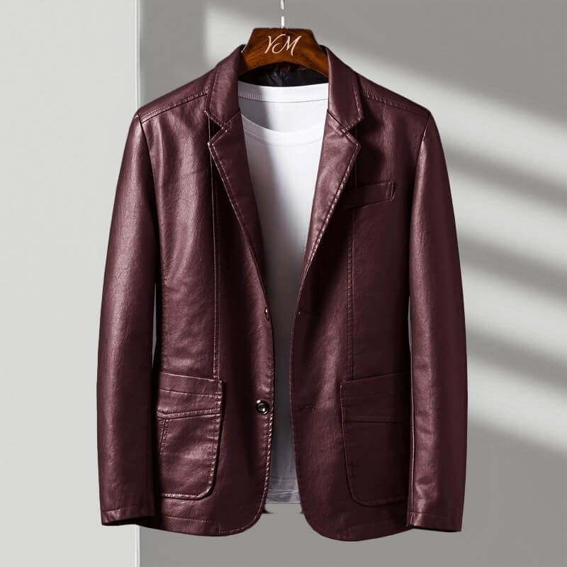 TAILORED LEATHER JACKET FOR MEN