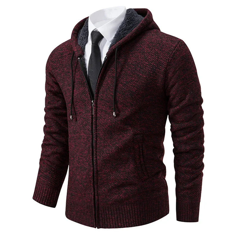 HARRISON OF CALIFORNIA | FLEECE ZIP CARDIGAN